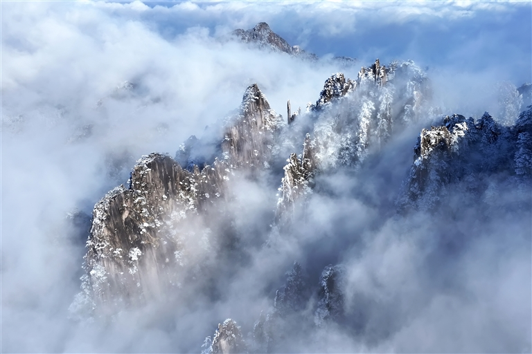 新雪初霁 徽州入画